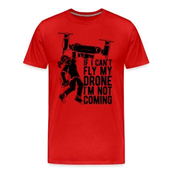 Si je ne peux pas piloter ma machine de course de drone Drone Racer - T-shirt bio Premium Homme - rouge - Devant - Damien (186cm)