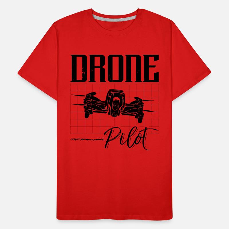 Drone Pilot Quadcopter Racing Machine Drone Racer Men's Premium Organic T-Shirt