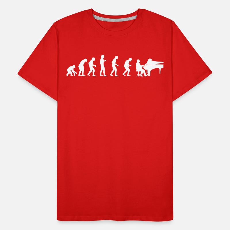 EVOLUTION PIANISTE T-shirt bio Premium Homme