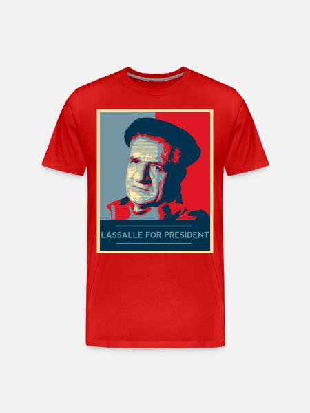 "Lassalle-Obama For President" - Men's Premium Organic T-Shirt - red