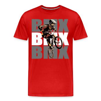 BMX Bike - Männer Premium Bio T-Shirt - Rot - Vorne - Damien (186cm)