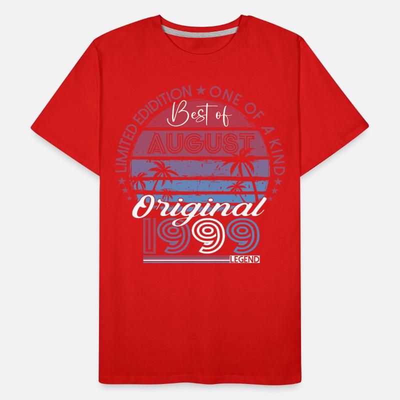 Original August 1999 23. Geburtstag Geschenk Fun Männer Premium Bio T-Shirt