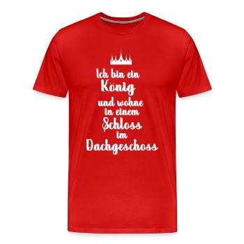 Logement cadeau premier appartement colocation retrait Bude - T-shirt bio Premium Homme - rouge - Devant - Damien (186cm)