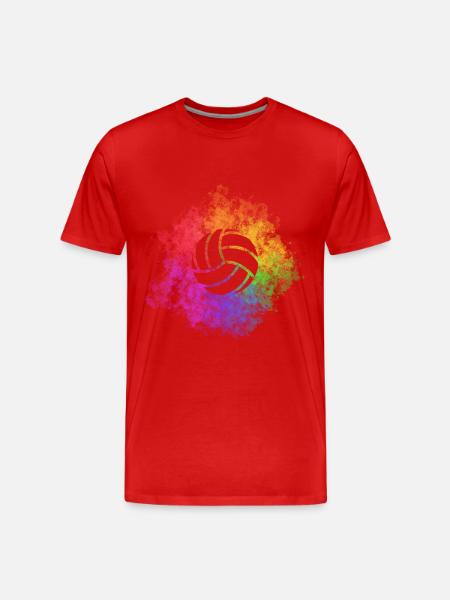 Volley-ball Sport - T-shirt bio Premium Homme - rouge