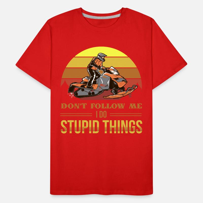 snowmobile, snowmobile snowmobiling, Men's Premium Organic T-Shirt