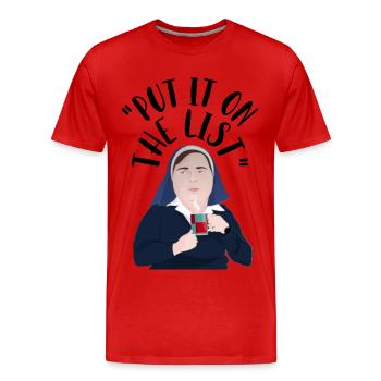 Derry Nordirland Schwester Michael - Männer Premium Bio T-Shirt - Rot - Vorne - Damien (186cm)