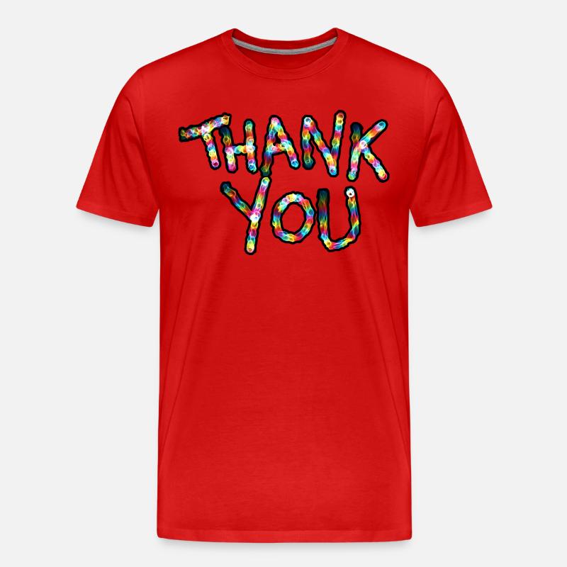 Thank You - Danke dir - Männer Premium Bio T-Shirt - Rot