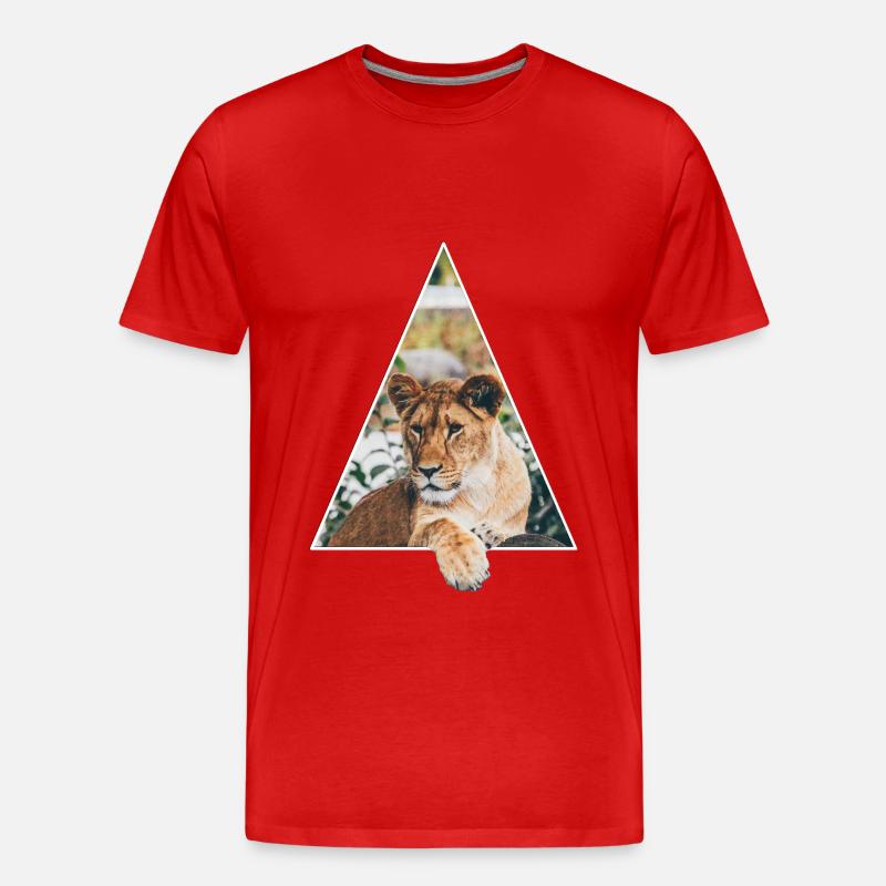 Tiger - Männer Premium Bio T-Shirt - Rot