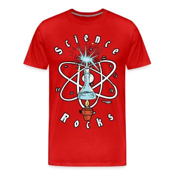 Science Physique Rocks - T-shirt bio Premium Homme - rouge - Devant - Damien (186cm)