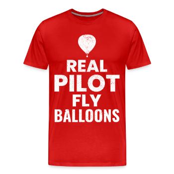 Montgolfière Montgolfière Montgolfière - T-shirt bio Premium Homme - rouge - Devant - Damien (186cm)