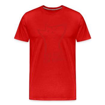 Bin halt ein Fuchs - schlau, cool & clever - Männer Premium Bio T-Shirt - Rot - Vorne - Damien (186cm)