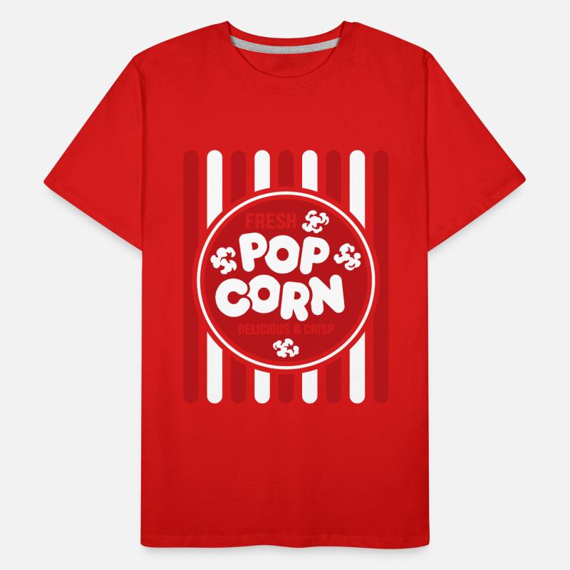 Fresh Popcorn - Crispy & Delicious - Gift Men's Premium Organic T-Shirt