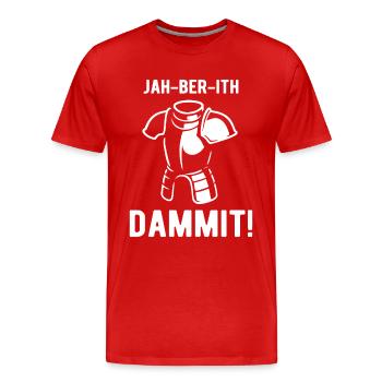 Enigma - screwed up - dammit - für Gamer - Männer Premium Bio T-Shirt - Rot - Vorne - Damien (186cm)
