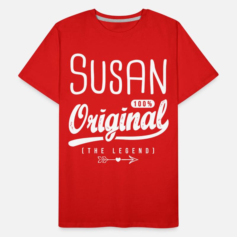 Susan ORIGINAL personalized first name susan Men's Premium Organic T-Shirt