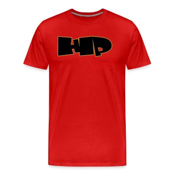 Hip Hop, Rap, MC, Rapper - Männer Premium Bio T-Shirt - Rot - Vorne - Damien (186cm)