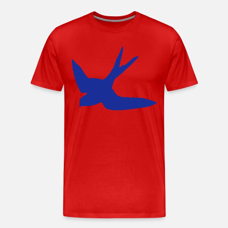 SCHWALBE - Männer Premium Bio T-Shirt - Rot