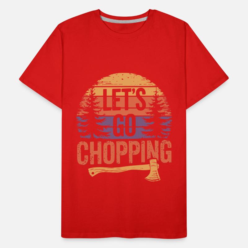 BûcheronCouper du bois Bûcheron T-shirt bio Premium Homme
