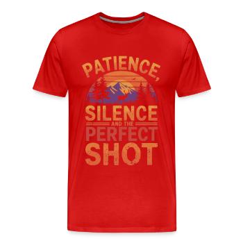 Photographie de nature Photographie animalière Photographie - T-shirt bio Premium Homme - rouge - Devant - Damien (186cm)