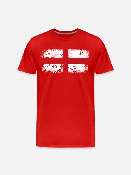 Genoa St. George's Cross - Men's Premium Organic T-Shirt - red