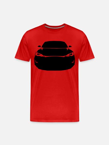 sportwagen Vorne - Männer Premium Bio T-Shirt - Rot