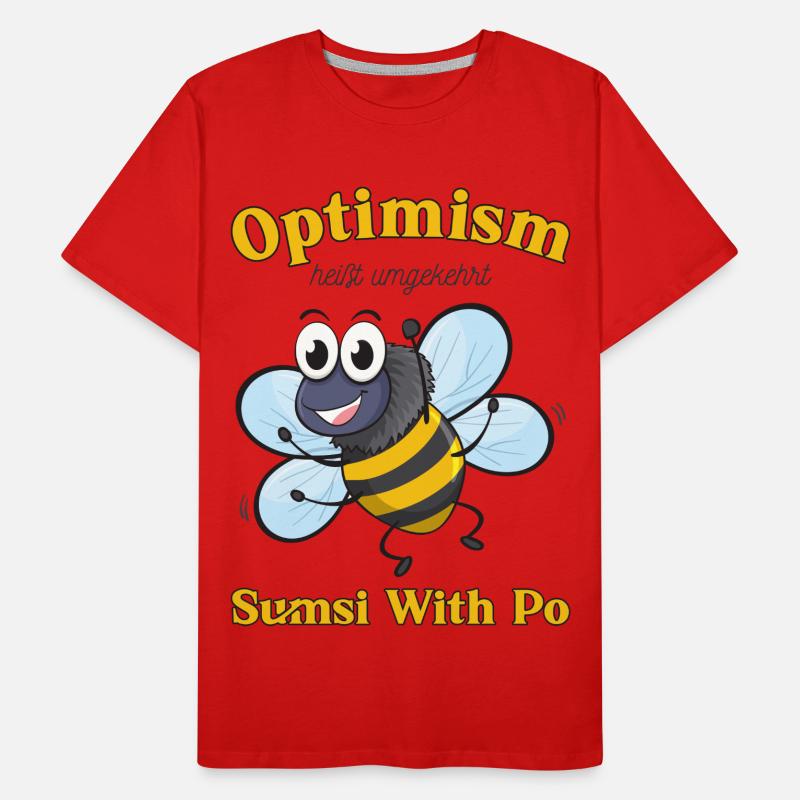 Abeille Motivation Optimisme T-shirt bio Premium Homme