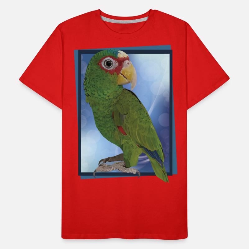White-fronted parrot Men's Premium Organic T-Shirt