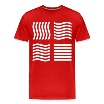 The Fifth Element - Männer Premium Bio T-Shirt - Rot - Vorne - Damien (186cm)