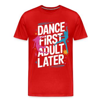 Tanzen Tänzer Tanzen - Männer Premium Bio T-Shirt - Rot - Vorne - Damien (186cm)