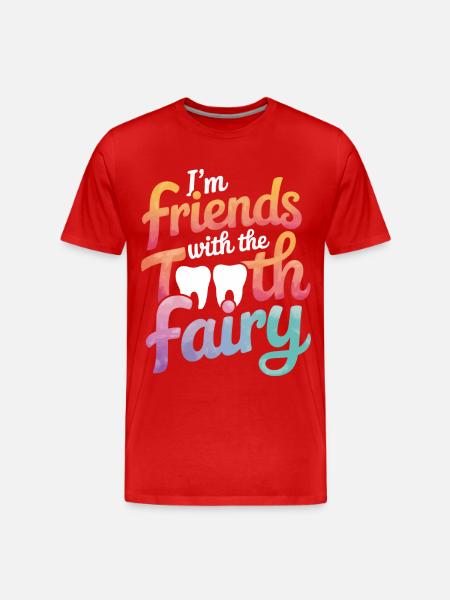 Dentist Dental Assistant Teeth - Men's Premium Organic T-Shirt - red