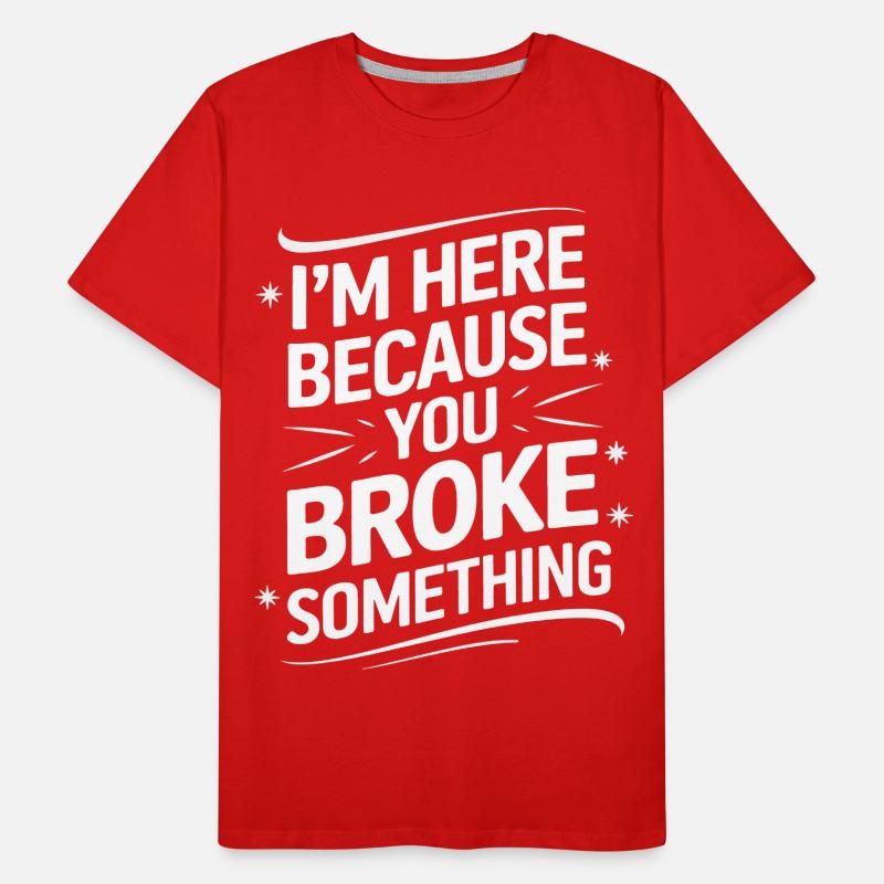 Technischer Support Computerfreak Nerd Männer Premium Bio T-Shirt