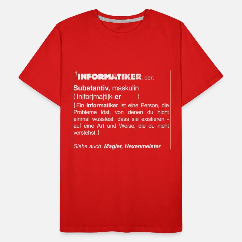 Informatiker Männer Premium Bio T-Shirt