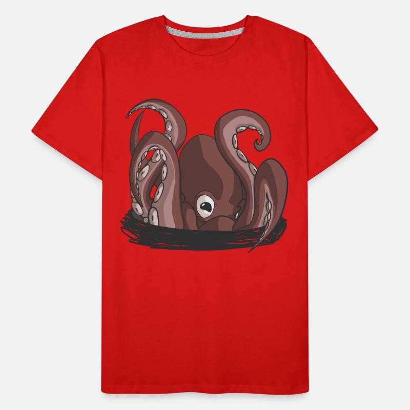 L'aube de la pieuvre T-shirt bio Premium Homme