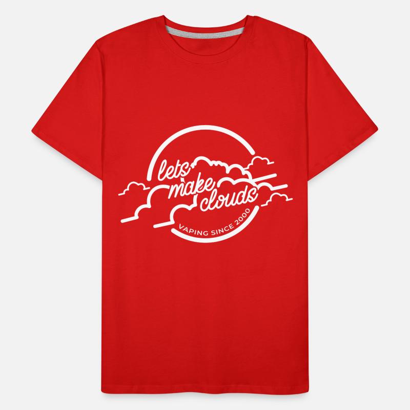 Dampfer dampfen E Zigarette Geschenk Wolke Männer Premium Bio T-Shirt