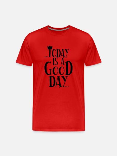 cool saying - Men's Premium Organic T-Shirt - red