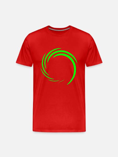 Cercle vert vert - T-shirt bio Premium Homme - rouge