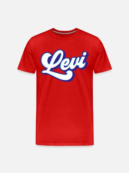 Lévi | Couleurs changeantes - T-shirt bio Premium Homme - rouge