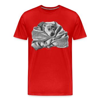 SUNNY in Decke - Männer Premium Bio T-Shirt - Rot - Vorne - Damien (186cm)