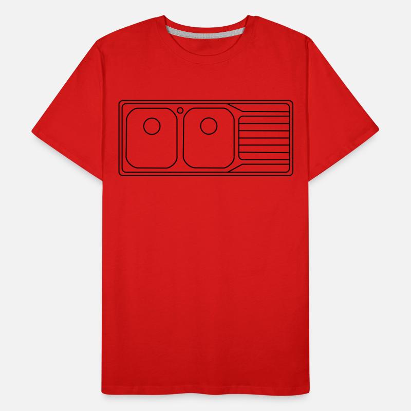 évier_double_av6 T-shirt bio Premium Homme