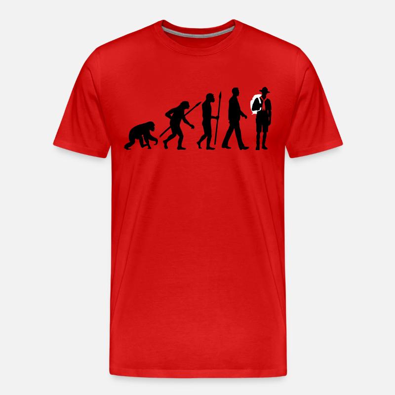 evolution_pfadfinder_2016_b_2c - Männer Premium Bio T-Shirt - Rot