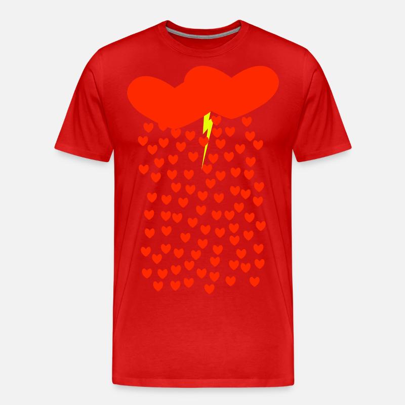 Lieber Sturm - Männer Premium Bio T-Shirt - Rot