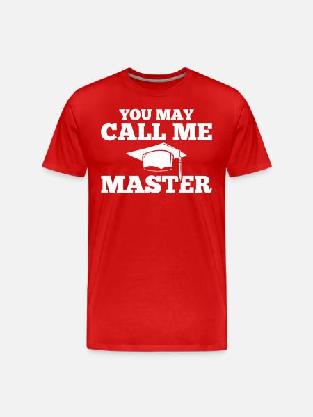 Vous pouvez m’appeler Master Master - T-shirt bio Premium Homme - rouge