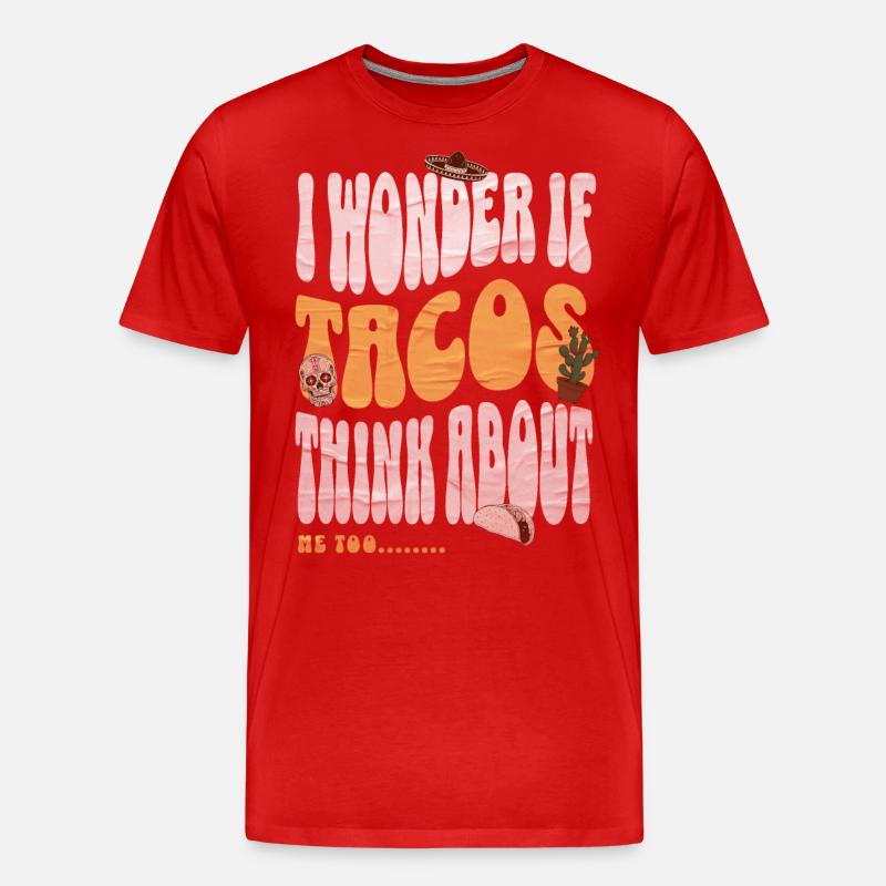 Taco - Männer Premium Bio T-Shirt - Rot