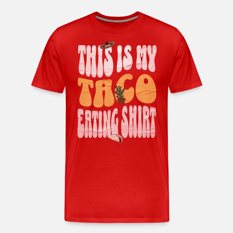 Taco - Männer Premium Bio T-Shirt - Rot
