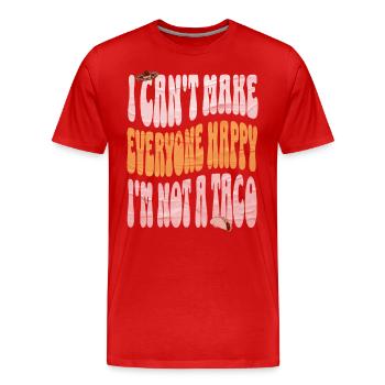 Taco - T-shirt bio Premium Homme - rouge - Devant - Damien (186cm)