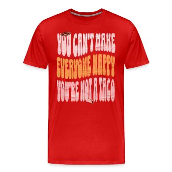 Taco - T-shirt bio Premium Homme - rouge - Devant - Damien (186cm)