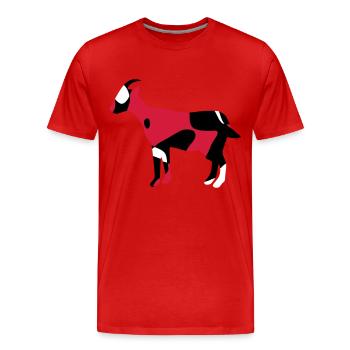 IRAK GOAT ماعز - CAMO / CAMO - T-shirt bio Premium Homme - rouge - Devant - Damien (186cm)