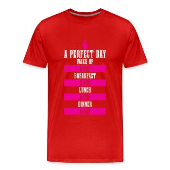 K-Pop Fan Gift Korean Pop Music - Men's Premium Organic T-Shirt - red - Front - Damien (186cm)
