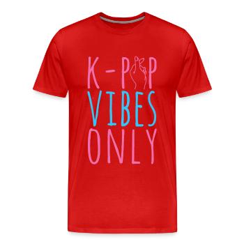 K-Pop Fan Gift Korean Pop Music - Men's Premium Organic T-Shirt - red - Front - Damien (186cm)
