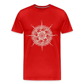 Bassist Bass Guitar Funny Gift - Men's Premium Organic T-Shirt - red - Front - Damien (186cm)