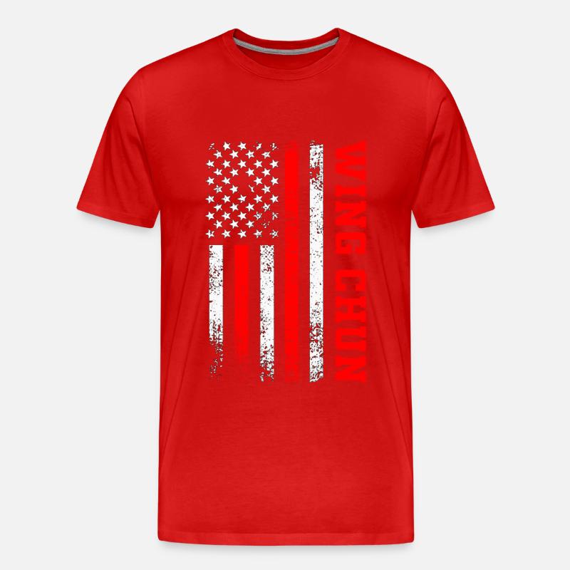 Wing Chun - Männer Premium Bio T-Shirt - Rot